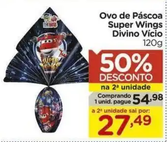Ovo de Páscoa Super Wings Divino Vício 120g