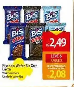 Atacadão Biscoito wafer bis xtra lacta oferta