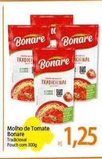 Atacadão Molho de tomate bonare tradicional pouch com oferta