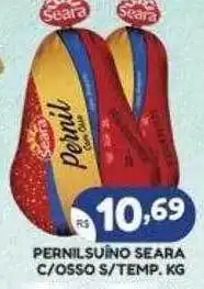 Bramil Supermercados Pernil suíno seara c-osso s-temp. kg oferta