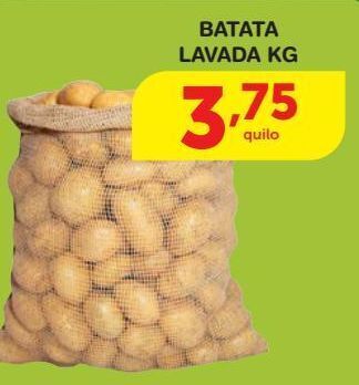 Roldão Batata lavada kg oferta