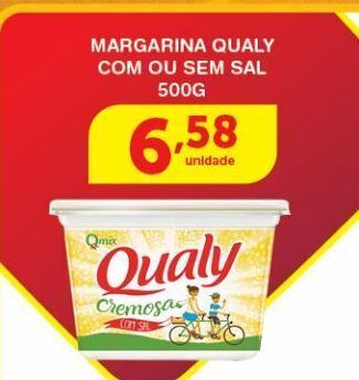 Roldão Margarina qualy com ou sem sal 500g oferta