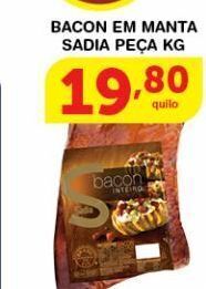 Roldão Bacon manta sadia kg oferta