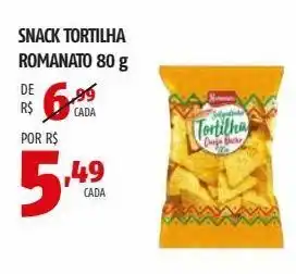 OXXO Snacks tortilha romanato 80g oferta