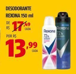 OXXO Desodorante rexona 150ml oferta