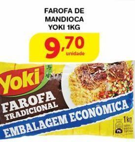 Roldão Farofa de mandioca yoki 1kg oferta