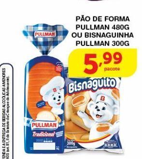 Roldão Pão de forma pullman 480g oferta