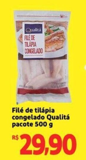Extra Supermercado Filé de Tilápia congelado Qualitá pacote 500g oferta