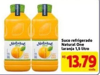 Extra Supermercado Suco refrigerado Natural One Laranja 1.5L oferta