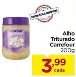 Carrefour Alho Triturado Carrefour 200g oferta