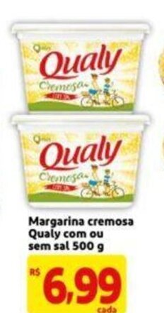 Extra Supermercado Margarina cremosa Qualy com ou sem sal 500g oferta