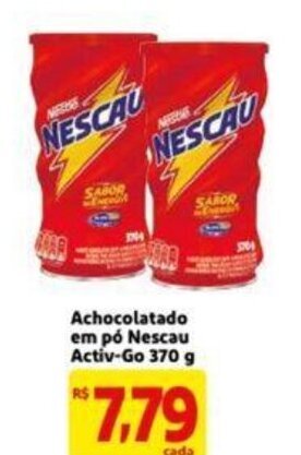Extra Supermercado Achocolatado em pó Nescau Activ-Go 370g oferta