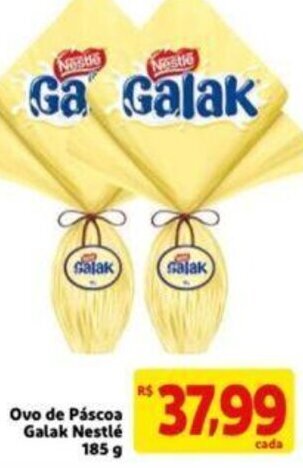 Extra Supermercado Ovo de Páscoa Galak Nestlé 185g oferta