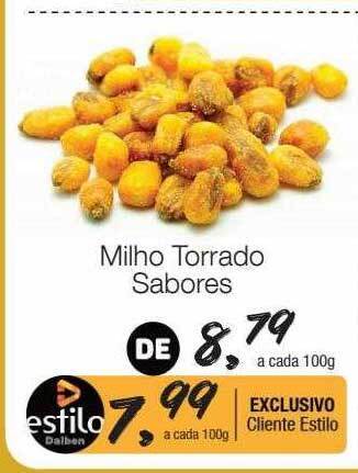 Supermercado Dalben Milho torrado sabores oferta