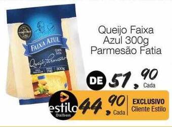 Supermercado Dalben Queijo faixa azul parmesão fatia oferta
