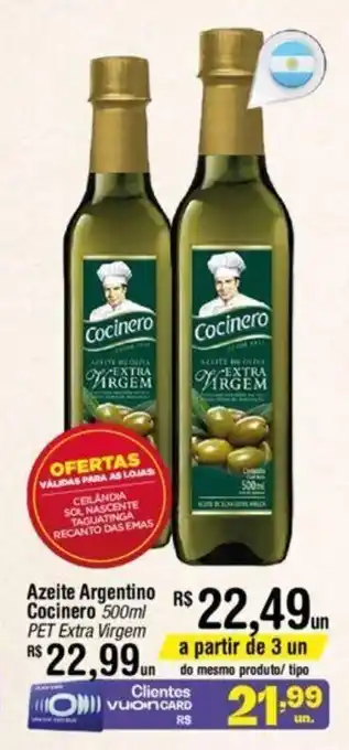 Fort Atacadista Azeite Argentino Cocinero Extra Virgem 500ml oferta