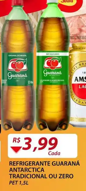 Assaí Atacadista Refrigerante Guaraná Antarctica Tradicional ou Zero 1.5L oferta