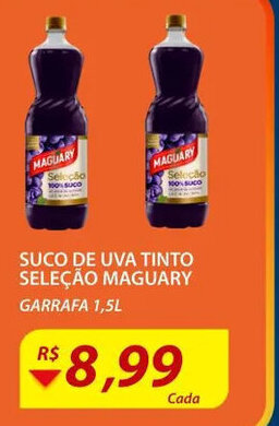 Assaí Atacadista Suco de Uva Tinto Seleção Maguary 1.5L oferta