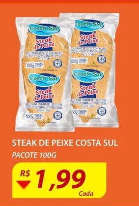 Assaí Atacadista Steak de Peixe Costa Sul 100g oferta