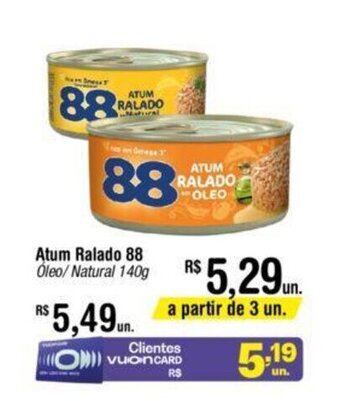 Fort Atacadista Atum Ralado 88 140g oferta