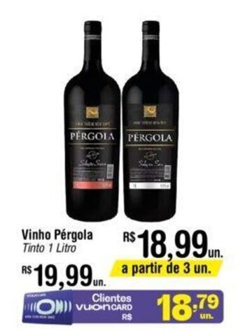 Fort Atacadista Vinho Pérgola 1L oferta