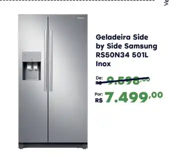 Sam's Club Geladeira Side By Side Samsung 501L Inox oferta