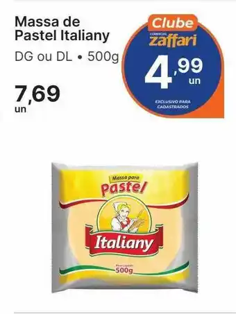 Massa de pastel italiany