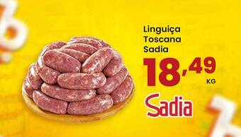 Supermercado Bergamini Linguiça toscana sadia oferta