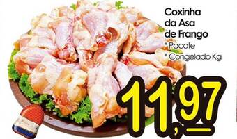 ServBem Coxinha da asa de frango pacote congelado kg oferta