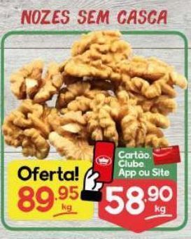 Supermercados Princesa Nozes sem casca kg oferta