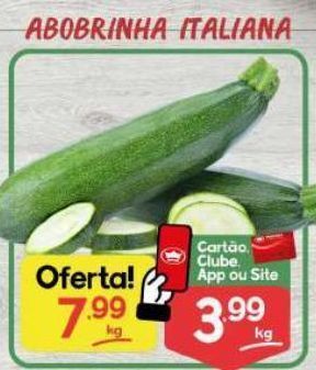 Supermercados Princesa Abobrinha italiana kg oferta