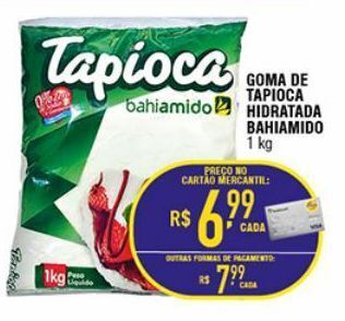 Mercantil Rodrigues Goma de tapioca hidratada bahiamido 1 kg oferta