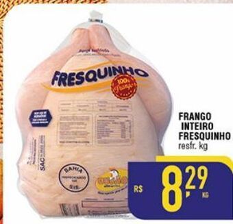 Mercantil Rodrigues Frango inteiro fresquinho resfr. kg oferta