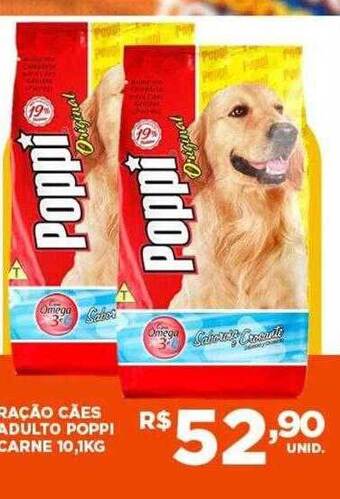 Atacado Máximo Ração cães adulto poppi carne oferta