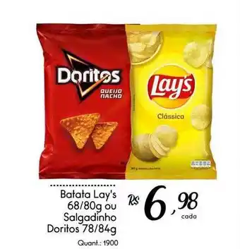 Giassi Supermercados Batata lay's ou salgadinho doritos oferta