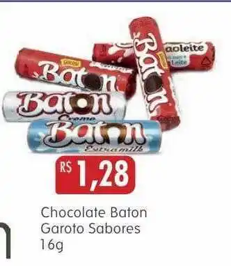 Chocolate baton garoto sabores