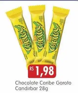 Chocolate caribe garoto candirbar
