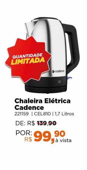 Lojas TaQi Chaleira elétrica cadence oferta
