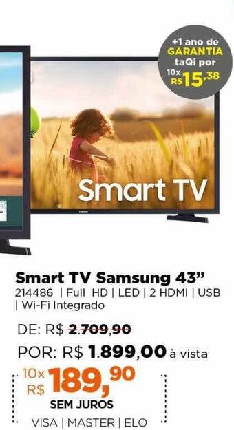 Smart tv samsung 43