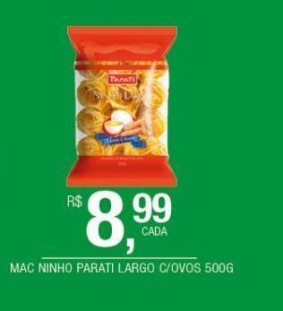 DB Supermercados Macarrão ninho parati largo c/ovos 500g oferta