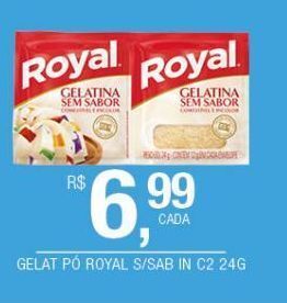 DB Supermercados Gelatina pó royal s/sab 24g oferta