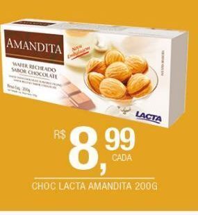DB Supermercados Chocolate lacta amandita 200g oferta