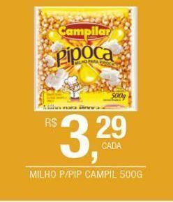DB Supermercados Milho p/pipoca campilar 500g oferta
