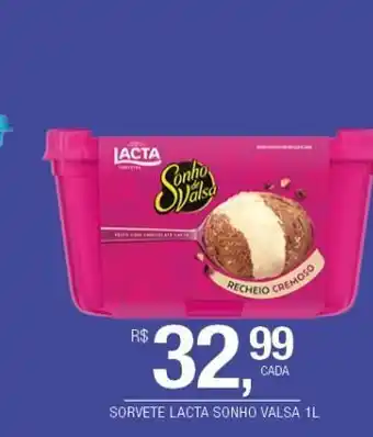 DB Supermercados Sorvete lacta 3 sonho valsa 1l oferta