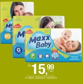 Fralda maxx baby jumbinho tamanhos