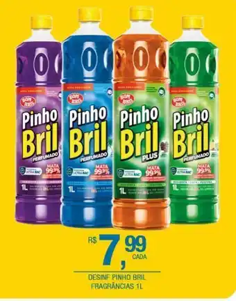 Desinfetante pinho bril fragrãncias 1l