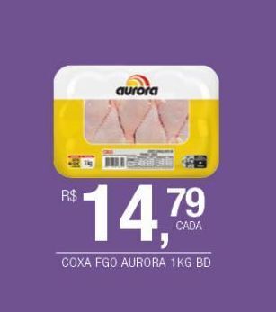 DB Supermercados Coxa de frango aurora 1kg oferta