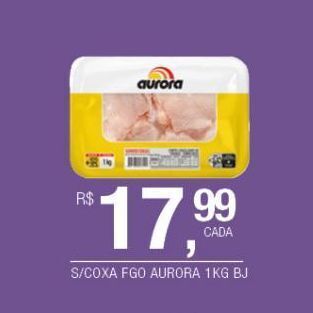 DB Supermercados Sobrecoxa de frango aurora 1kg oferta