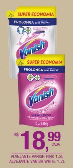 DB Supermercados Alvejante vanish pink 1,2l oferta
