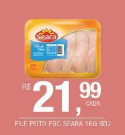 DB Supermercados Filé de peito de frango seara 1kg oferta